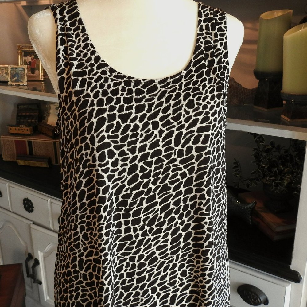 Chico's Dark brown and cream tank Size 2